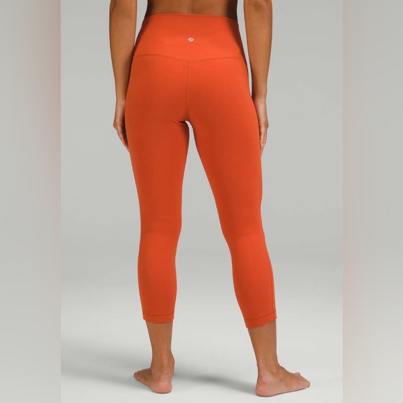 Lululemon Align High-Rise Crop 23"- Canyon Orange/ Size 8 - Picture 1 of 5